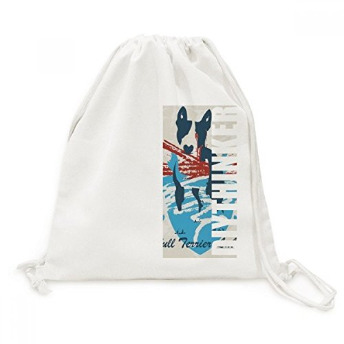 Sac à dos cordon style graffiti urbain rouge et bleu idéal pour vos escapades