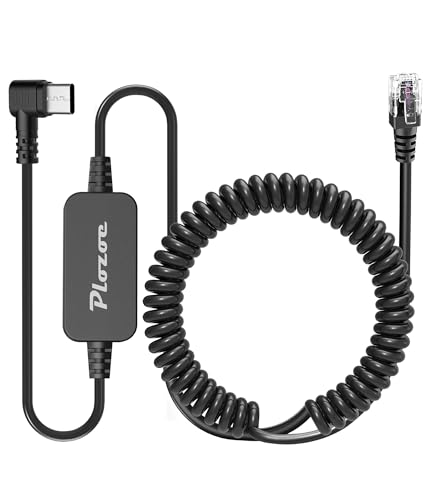 Plozoe A001 Radar Detector Cable With Usb C To Rj11 Plug,Power Cable For Radar Detectors,Usb 5V-12V Power Cable,For Escort Uniden Radenso Xp Beltronics Cobra Whistler Radar Detector cover