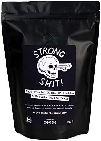 Strong Shit! Coffee Beans - Extra Dark Roast Arabica/Robusta Blend (500g)