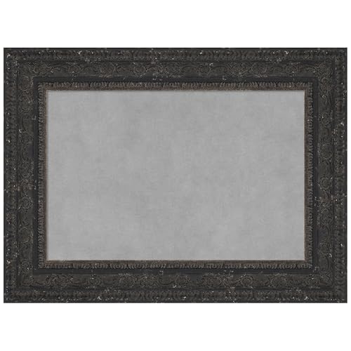 Amanti Art Black Framed Magnetic Board, 23x17, Traditional Office Decor