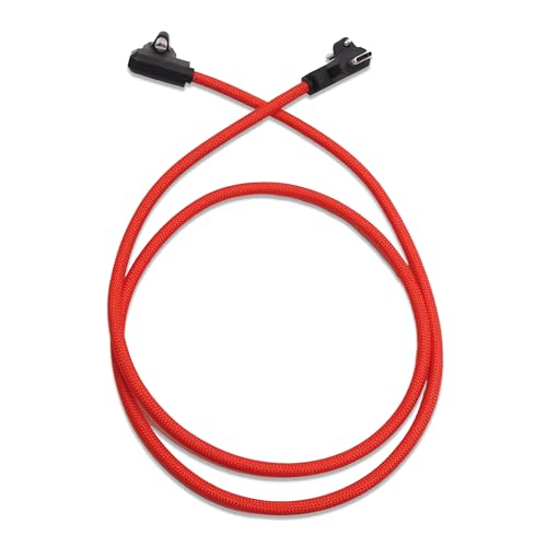 Image of XLCS Locking EVF Cable for Blackmagic Pyxis and URSA Cine 12K - USB-C 3.1 /3.2-20Gbps - 100W Power - Secure Lock - High-Speed Pyxis Monitor Cable - Durable and Reliable (80cm (32 inch) - RED)
