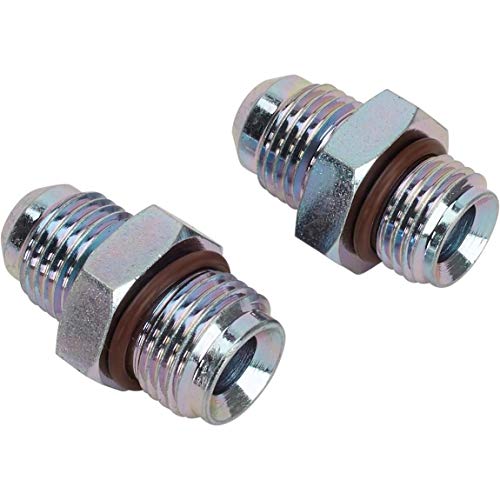 Speedway Motors 1982-88 T-Bird Steering Rack To Gm Pump Power Steering Hose Kit With Adapters, 5/8'-18 Inverted Flare Pump End, Suitable For Aftermarket Racks #TOP4