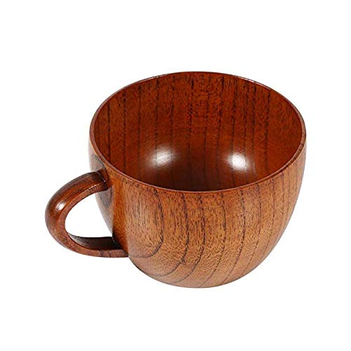 Tasse à café en bois anti-brûlure grand confort pour boisson jus