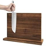 DAWNTREES Soporte MagnéTico Para Cuchillos, Bloque MagnéTico De Madera De Doble Cara Para Cuchillos, Mostrador De Cocina,...