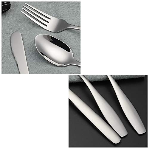 Gitany 6-piece Travel Camping Cutlery Set of 2, Stainless Steel Hiking Cutlery - Image 3