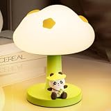 Cloud & Panda - Luz nocturna recargable de silicona suave segura de 3 niveles de brillo Cloud-Panda Tap Control Lámpara cálida, lámpara de dormir para dormitorio infantil