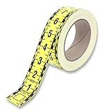 Adhesive Continuous Ruler Roll Tape – Fractional – 1 1/2 Inches Wide, 12 Inch Long X 105 Repeats – V