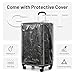 universal trotter Vintage Pattern PU Leather Luggage Set, 3-Piece Trunk Style Fashion Suitcases, 20/24/28 Inch, Tsa-Approved Locks, 360° Spinner Wheels (Black)