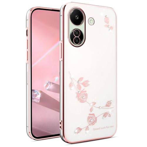Housse Xiaomi Redmi 13C transparente antichoc fini les rayures sur le rose