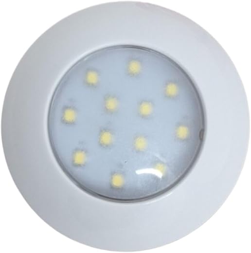 75 mm White LED Spotlight for Caravan, Motorhome, Boat