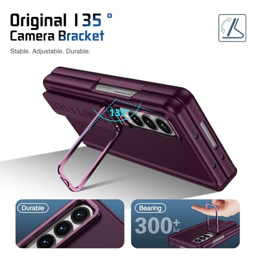 Coque Galaxy Z Fold 4 antichoc avec protection écran intégrée rouge