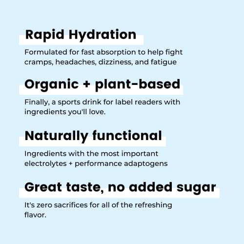 Nooma Organic Electrolyte Sports Drink | Electrolyte Drink With Organic Coconut Water | Workout Hydration Drink With No Added Sugar | 30 Calories | Pack Of 12 Sports Drinks (16.9Oz) | Blueberry Peach #TOP4