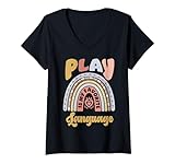 Photo Gallery donna logopedia il gioco è la mia lingua preferita rainbow slp maglietta con collo a v Photo Gallery donna logopedia il gioco è la mia lingua preferita rainbow slp maglietta con collo a v