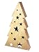 Produktbild Casablanca Dekoobjekt Starry - Tannenbaum aus Metall - goldfarben - antikfinish - Sternmuster - Höhe 67cm x Breite 39cm - Weihnachtsdekoration