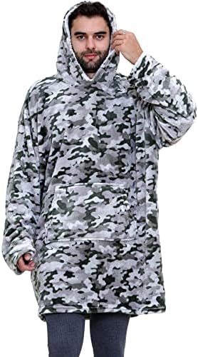 A2Z Unisex Mens Ladies Oversized World Book Day Hoodie Animal Snuggle Blanket Super Soft Warm Fleece Kangaroo Pocket