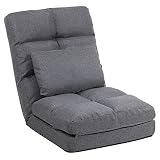FLOGUOR Chaise Lounge Indoor, 14-Position Floor Chair with Back Support for Adults Kids, Folding Laz