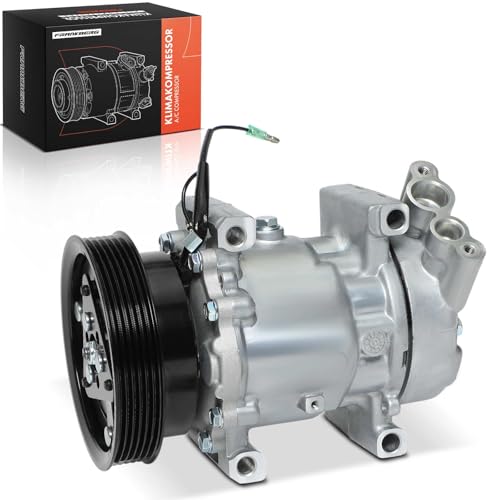 Frankberg Compresor de aire acondicionado con embrague Compatible con Clio II BB CB M.e.g.a.n.e I BA0/1 Kangoo KC0/1 Kangoo Express FC0/1 Replace# 8200315744incl. aceite premezclado
