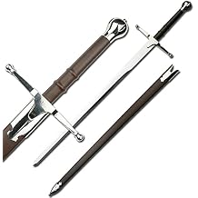 BladesUSA KS-8149 Brave Heart Medieval Sword, 44-1/2-Inch Overall, Black