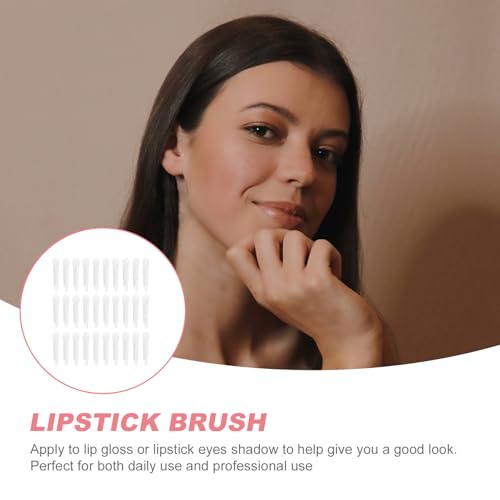 Pinceaux à lèvres en silicone double tête pour maquillage quotidien - Lot de 30 applicateurs - 6