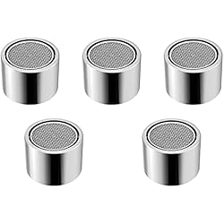 Filtro Grifo Fregadero 5 Piezas Filtro Grifo 22mm, Aireador Grifo de Rosca Interior, Aireador Recambio de Lavabo, Boquilla de Grifo de Rosca Hembra con Goma, Ideal para Ahorrar Agua de Grifos de Baño y Cocina, M22