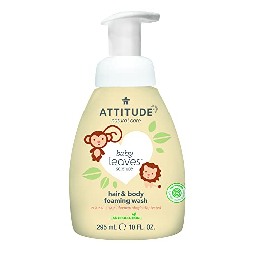 Champú y Gel bebés eco 2 en 1 fragancia Nectar de Pera Attitude 295 ml