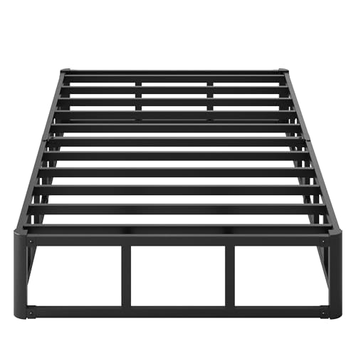 Yicensen 10 Inch High Profile Twin Box Spring Heavy Duty Metal Box Spring Twin with Fabric Cover, Sturdy Mattress Foundation, Easy Assembly, Noise Free, Black