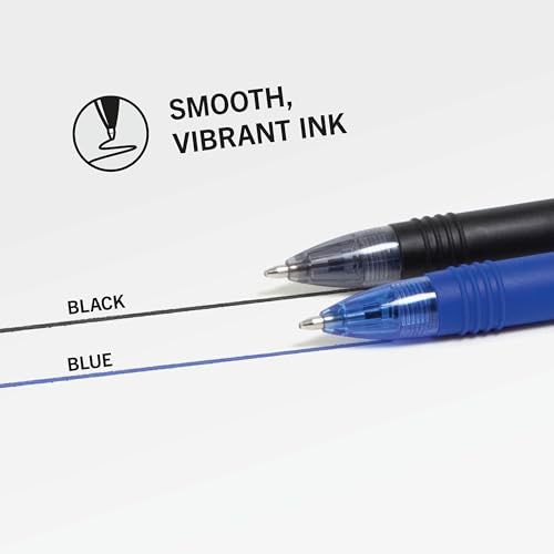 image for Zebra Pen Z-Grip Retractable Ballpoint Pen, Smooth-Flowing Black and B