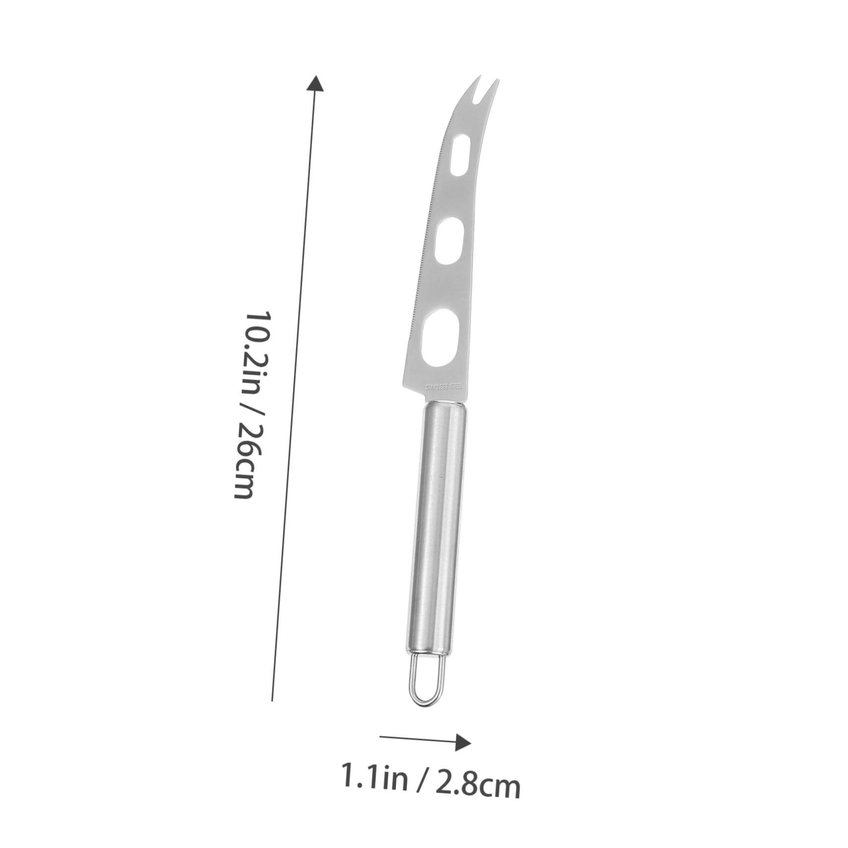 Mikikit 2pcs Manual Stainless Steel Cheese Spatula for Cake and Butter Lightweight Kitchen Tool Easy to Clean Compact Design for Storage