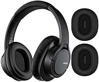Mpow H7 Plus Bluetooth Headphone Over Ear, Wireless Headphones with Replaceable Earmuffs, CVC6.0