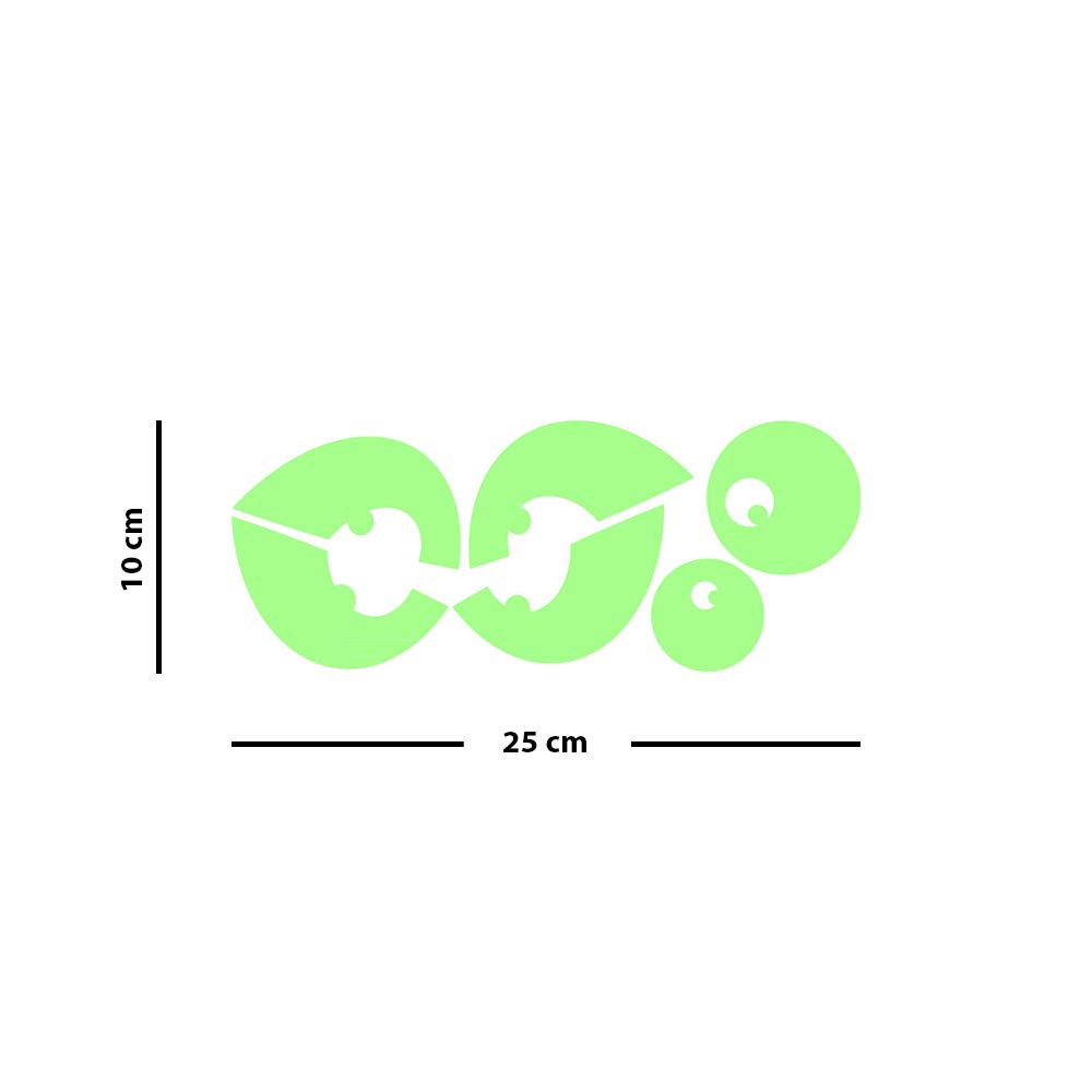 Ambiance Sticker Glow in The Dark Eyes Set 10 x 25 cm, Eyes1, 10x25 - Image 4