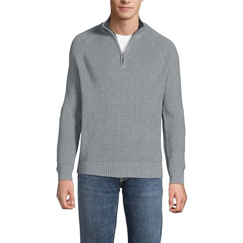 Lands' End Men's Drifter Quarter Zip Sweater