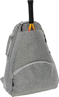 LISH Men's Court Advantage Tennis Backpack - Racket Holder Sport Bag for Tennis