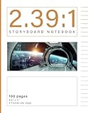 2.39:1 Storyboard Notebook: 100 page professional storyboard sketchbook for filmmakers, film students, animators and storytellers - 8.5"x11" 4 frames per page