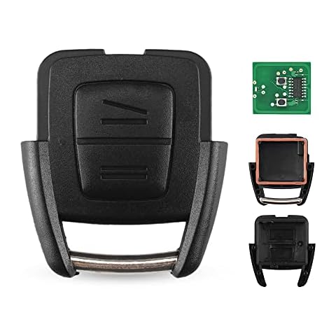 TXTC 2 Buttons Car Remote Key Fob Replacement For Vauxhall Opel Astra Vectra Zafira,433MHz with Battery + Chip + Circuit Board Cover