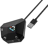 Mouse and Keyboard Converte, Two-Person Battle,USB Connection,Keyboard and Mouse Adapter for PS4, PS3, Xbox One, Xbox 360, Switch lite-Compatible with 2K，PUBG, COD, and Shooting(FPS/TPS) Games.