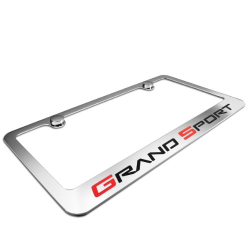 Chevrolet Corvette C6 Grand Sport Chrome Metal License Plate Frame #TOP1