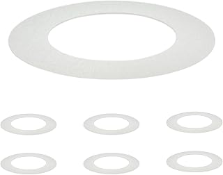 6 Pack White Goof Trim Ring for 4