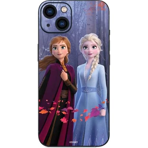 Skinit Decal Phone Skin Compatible with iPhone 14 Plus - Officially Licensed Disney Frozen II Anna and Elsa Design