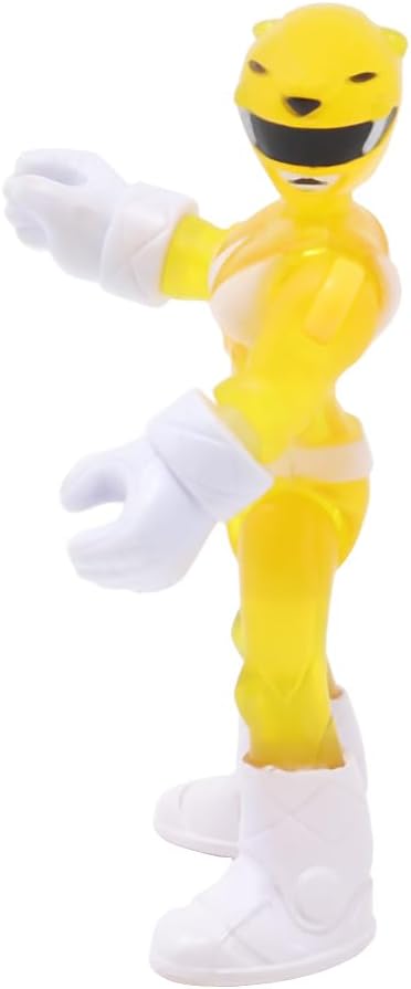 Imaginext Replacement Part for Collectible Fisher-Price Power Ranger Mastodon Battle Bike Playset DTP94 - Replacement Translucent Yellow Trini Kwan Power Ranger Poseable Figure image 4