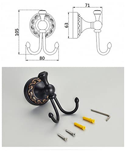 Accesorios de baño de latón negro de lujo para renovar su aseo moderno 3