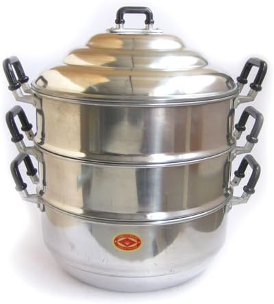 3 Tier Aluminium Steamer - 36cm Diameter