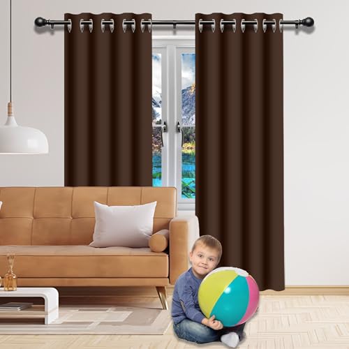 Rideau occultant isolant anti chaleur et UV pour chambre moderne