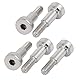 Sourcing-Map Schulterbolzen 5 mm Ø 10 mm lang Schulter Gewinde M4