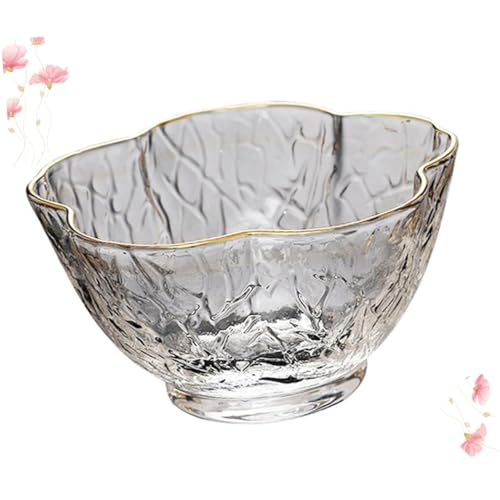 COLLBATH Taza de Vidrio Resistente al Calor Textura Martillada Capacidad Media Color Transparente para Té y Café Casa y Oficina Vaso Delicado y Versátil para Bebidas