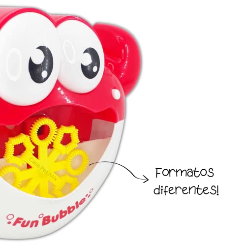 Brinquedo Sabão Lança Bolhas Água com Luzes RGB com Som Divertido mais Refil Personalizado Diversos