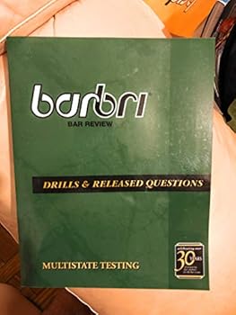 Paperback Barbri Bar Review; Drills & Released Questions for Multistate Testing Book
