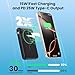 Magnetic Portable Charger for iPhone with Built-in Cable,10800mAh Wireless Power Bank for Magsafe Travel Essential,6-in-1 25W PD Fast Charging USB C Battery Pack for iPhone 17/16/15/14/13, Apple Watch