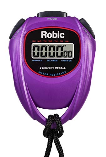 Robic 429-67991 cronômetro de alta pressão fácil de usar, roxo