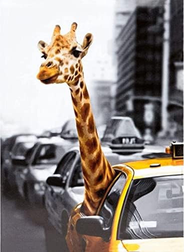 BOGVIAP Paint by Numbers for Adults,Giraffe Paint by Numbers Kits,Acrylic Paint by Numbers Giraffe Animal,Perfect for Home Wall Decoration 16x20 Inch