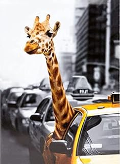 BOGVIAP Paint by Numbers for Adults,Giraffe Paint by Numbers Kits,Acrylic Paint by Numbers Giraffe Animal,Perfect for Home Wall Decoration 16x20 Inch